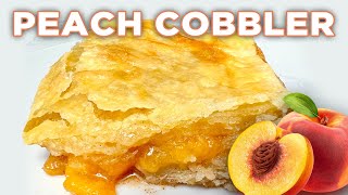 Peach Cobbler with a Twist – Batter and Crust in One Irresistible Recipe [upl. by Hanleigh]