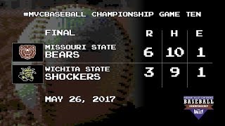 MVCBaseball Championship Missouri State vs Wichita State [upl. by Stichter]