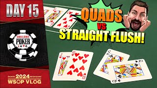 QUADS LOSE to a STRAIGHT FLUSH  Daniel Negreanu 2024 WSOP VLOG Day 15 [upl. by Sydalg]