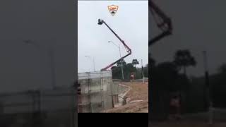 cherry picker MEWP accident  تحليل حادث انقلاب منصة متنقلة رافعة للأشخاص [upl. by Rosenkranz]