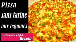 Ep 104  Recette  Pizza sans farine aux légumes simple Rééquilibrage Alimentaire  Régime [upl. by Aramois643]