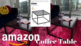 Amazon Finds  Glass coffee table for my ATL penthouse 💕 Vibe with Xonique [upl. by Ocana]