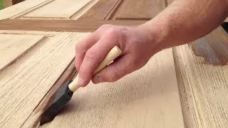 Refinishing a fiberglass entry door [upl. by Yud]