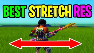 Top 5 BEST Stretched Resolutions in Fortnite Chapter 3 Season 4  FPS Boost Res [upl. by Annailuj702]