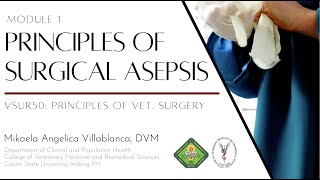 VSUR50 Module 1 Principles of Surgical Asepsis and the Surgical Team [upl. by Yendor39]