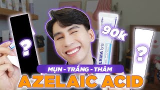 TOP 3 SẢN PHẨM AZELAIC ACID TRỊ MỤN TỐT NHẤT THỊ TRƯỜNG Azelaic Acid 90k  Trắng da  đặc trị mụn [upl. by Nomyad]