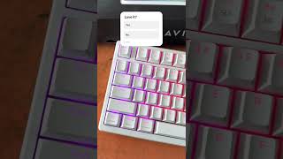 HAVIT RGB BACKLIT MECHANICAL KEYBOARD havit bestkeyboard shorts viralshorts technology tech [upl. by Oicirbaf]