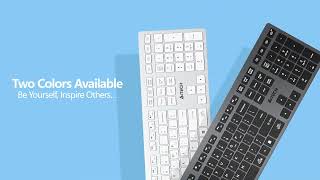 A4Tech FBX50C Bluetooth amp 24G Wireless Keyboard [upl. by Sperling]