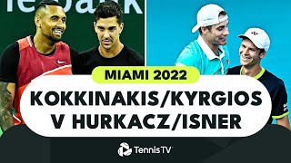 Thanasi Kokkinakis amp Nick Kyrgios vs Hubert Hurkacz amp John Isner  Miami 2022 Highlights [upl. by Yelsek]