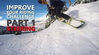 Improve Your Snowboarding Challenge  Part 1  Side Banks [upl. by Intisar]