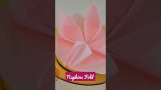 Napkins Fold Water Lily Flower 🌼 🌸 🌻 🌹 🏵 [upl. by Hammel]