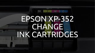 Epson XP352 Change Ink Cartridges [upl. by Kehr]