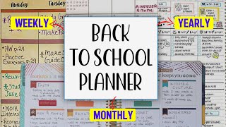 Back To School Planner  ANNUAL Monthly Weekly amp Daily [upl. by Dibrin]