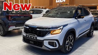 New KIA SELTOS 2024 New Updated Model Panaromic Sunroof 360 Adas  Seltos 2024 White Colour Review [upl. by Wootten]