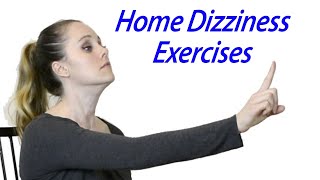 Inner Ear Balance Home Exercises to Treat Dizziness Vestibular Home Exercises [upl. by Katharyn785]