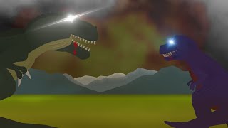 fantasia t rex vs sharptoothstick nodes animation [upl. by Philipson132]