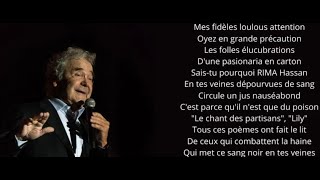 Pierre Perret son poème au vitriol contre Rima Hassan et les jolies colonies de vacances [upl. by Solahcin219]