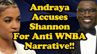 Cohost accuses Shannon Sharpe of pushing antiWNBA narrative in heated debate surrounding Caitlin [upl. by Airekat960]