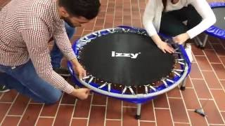 Video Aufbauanleitung für das Fitness Trampolin mit Haltstange von Izzy Sport [upl. by Willing]