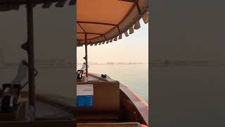 Marvelous traveling by a boat in Dubai views travel nature boating boatlife dubai dubailife❤️ [upl. by Hubie]