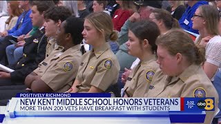 New Kent Middle School honors servicemembers on Veterans Day [upl. by Haynes717]