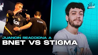 JUANCÍN REACCIONA A BNET vs STIGMA  FMS INTERNACIONAL 2019  El Sexto Round Cap 19 [upl. by Fabien]