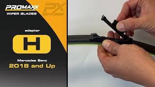 ProMaxx Wiper Blade Adapter H Installation [upl. by Helsell]