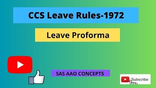 Introduction to Leave Account Proforma [upl. by Juliano]