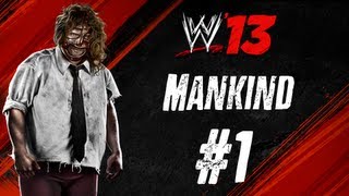 WWE 13 Mankind 1 Rock Bottom  The Rock vs Mankind [upl. by Iruam]