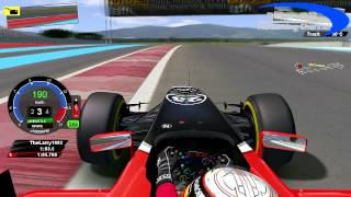 rFactor F1 2011 RFT  J DAmbrosio in Le Castellet [upl. by Ellednek]