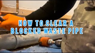 how to unblock waste pipes [upl. by Amaral]