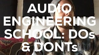 Audio Engineering School Tips Tricks Realtalk [upl. by Festus247]