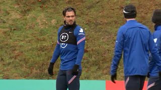 England Players Train Ahead Of Belgium Nations League Match [upl. by Onifled]