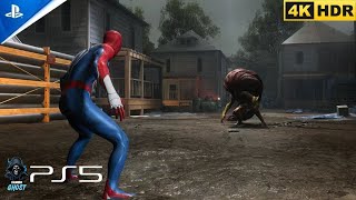 SpiderMan vs Scream Venom Fight  SpiderMan 2  PS5 Gameplay 4K HDR 60 FPS [upl. by Naejarual]