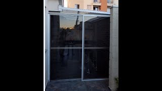 Como Instalar uma porta de Policarbonato com Perfis Aluminio PC 5512 Polysolution [upl. by Yrehc291]