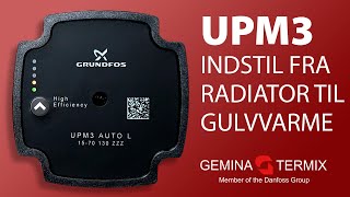 Fra radiator til gulvvarme  UPM3pumpe [upl. by Aerdnael216]