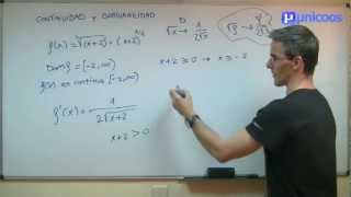 Derivabilidad y continuidad de una función BACHILLERATO matematicas [upl. by Bettine]