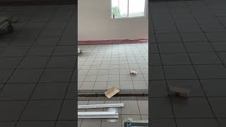 Garage for car dealership tiles construction flooring [upl. by Farley588]