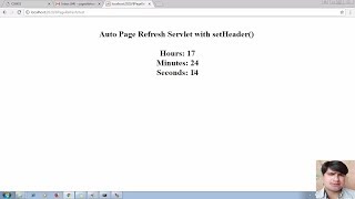 26 Auto Page Refresh Servlet with setHeader  Adv Java Servlet programming Tutorial  advance java [upl. by Ruffo]