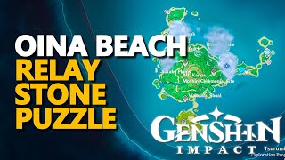 Oina Beach Relay Stone Puzzle Genshin Impact [upl. by Aramak577]