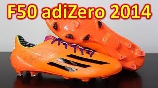 Adidas F50 adizero miCoach 3 2014 Synthetic Solar Zest Samba Pack  Unboxing  On Feet [upl. by Ailecnarf654]