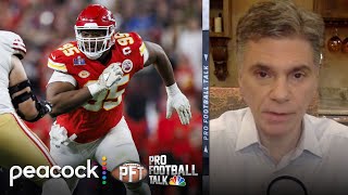 NFL franchise tag primer Jones Mayfield Barkley Higgins  Pro Football Talk  NFL on NBC [upl. by Ahsienal]