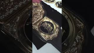 WWE World Heavyweight Title with Damien Priests Side plates [upl. by Ayra456]