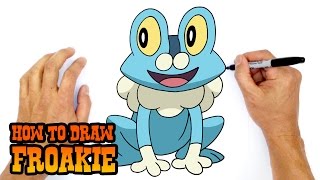 How to Draw Froakie  Pokemon [upl. by Nirrat]