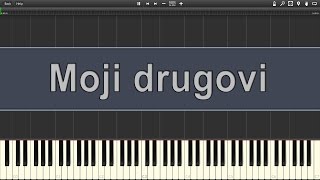 Bajaga  Moji Drugovi Tutorial  Nauci da sviras   Karaoke  Matrica [upl. by Nevear214]