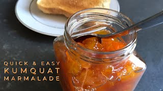 Quick amp Easy KUMQUAT MARMALADE  No Pectin  British Breakfast Favourite marmalade kumquat [upl. by Nowujalo]