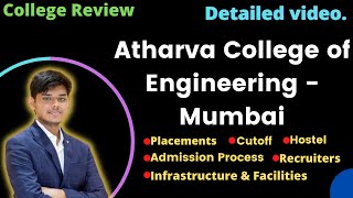 Atharva College of Engineering Mumbai College Review 🔥 Fees Placement Facilities Worth going🤔 [upl. by Ralli]