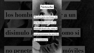 Nietzsche  Disimula ante los hombres frases reflexiones filosofia [upl. by Sosthena]