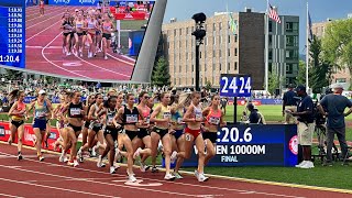 Women’s 10000m FINAL 2024 US Olympic Trials [upl. by Keverian]