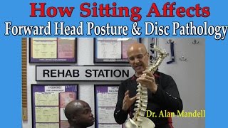 How Sitting Causes Posterior Pelvic Tilt Causing Forward Head Posture Disc Pathology  Dr Mandell [upl. by Yelhak]